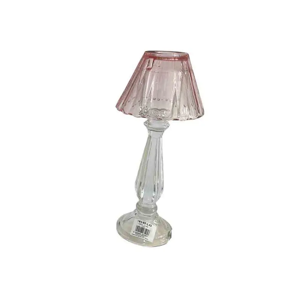 Porta candele rosa shaola h 31 x 13 cm FR252/30/L43