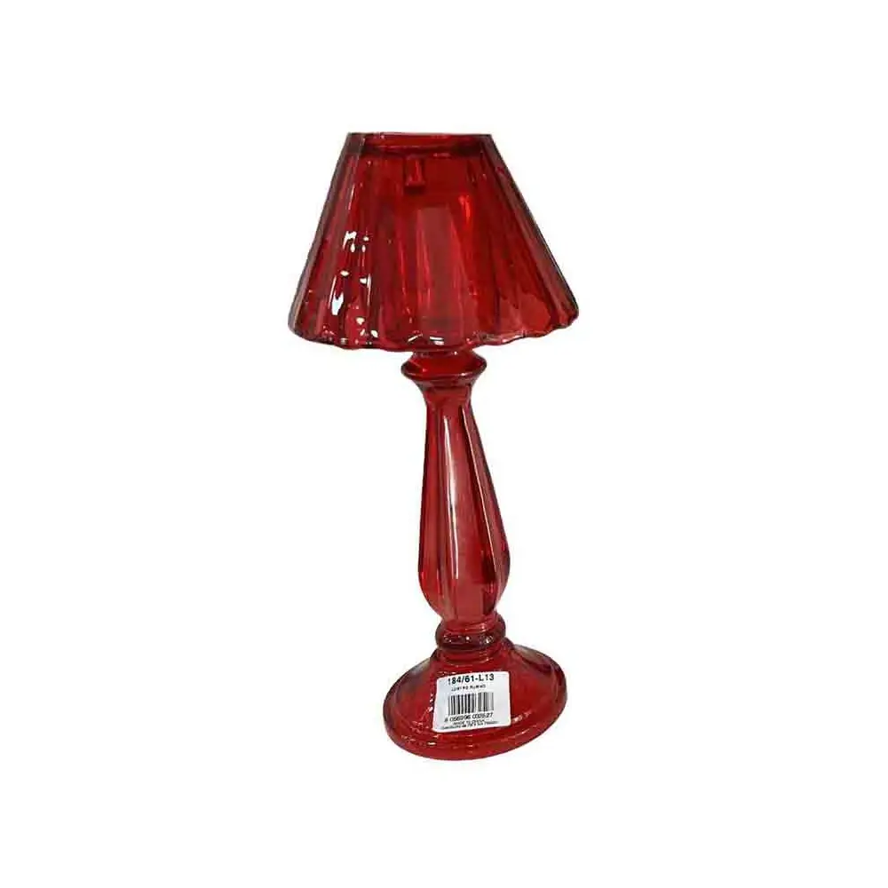 Porta candele rosso shaola h 31 x 13 cm FR184/61/L13  184/62-L13