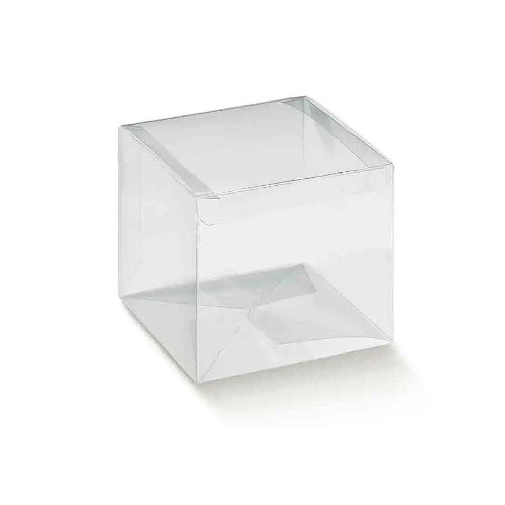 Scatola trasparente pvc portaconfetti 40 x 40 x 40 mm 15115