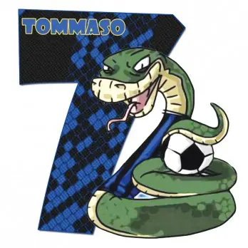 Sagoma in polistirolo Inter con Numero Personalizzabile