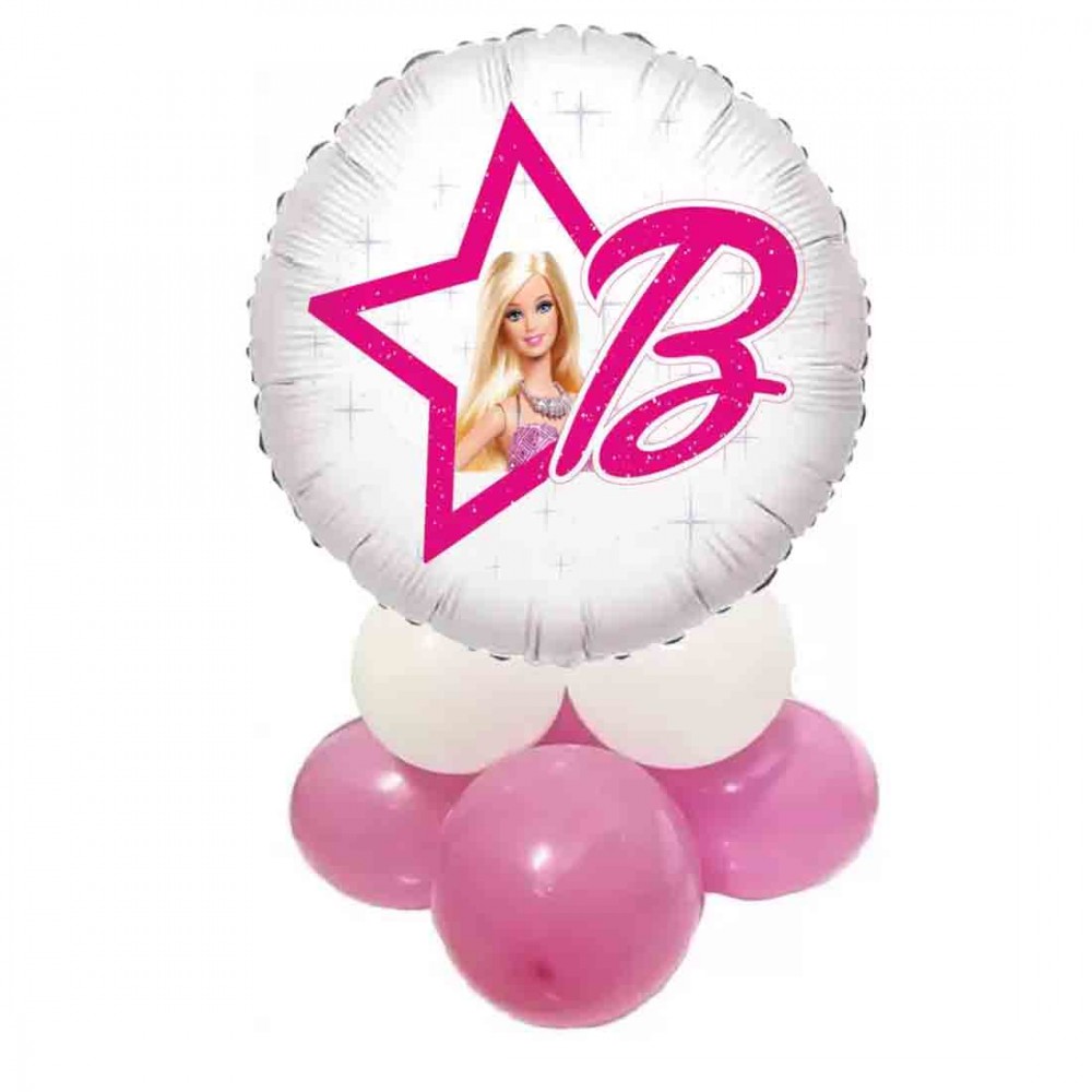 Centrotavola palloncini fai da te Barbie