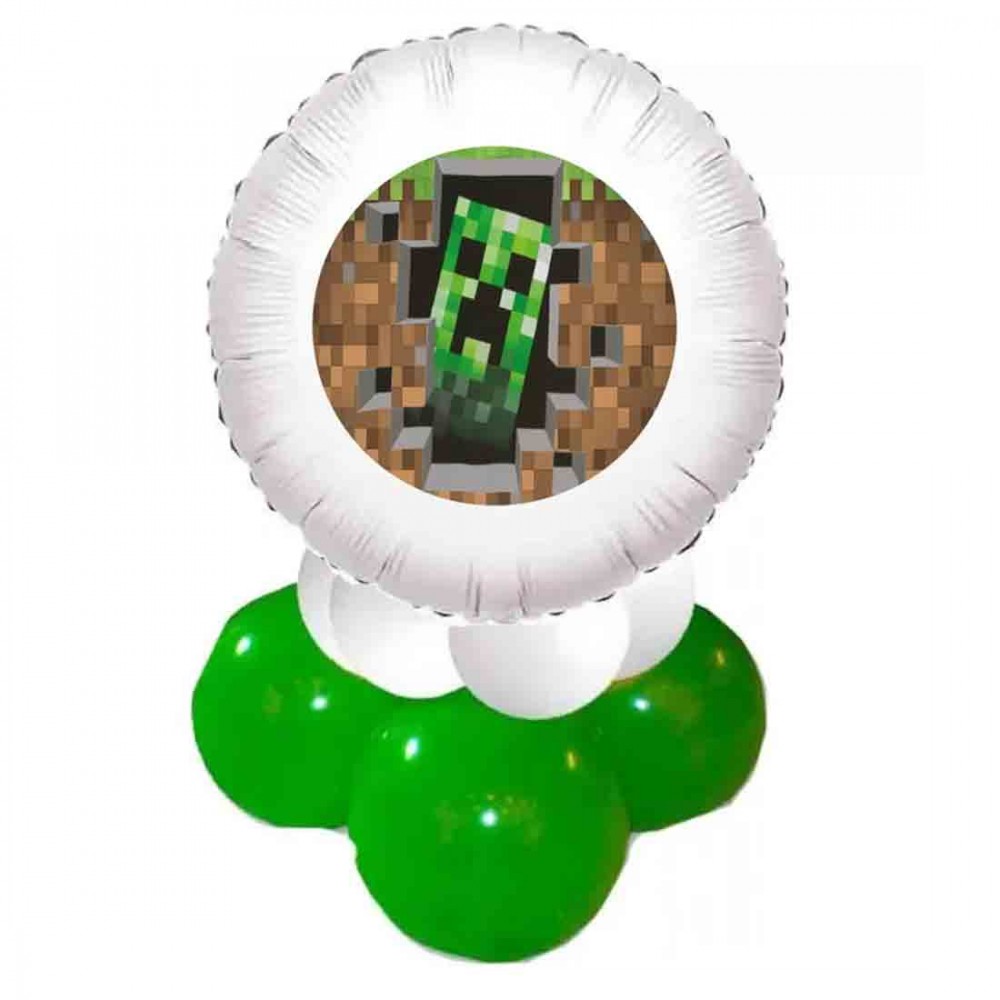 Centrotavola palloncinio fai da te Minecraft