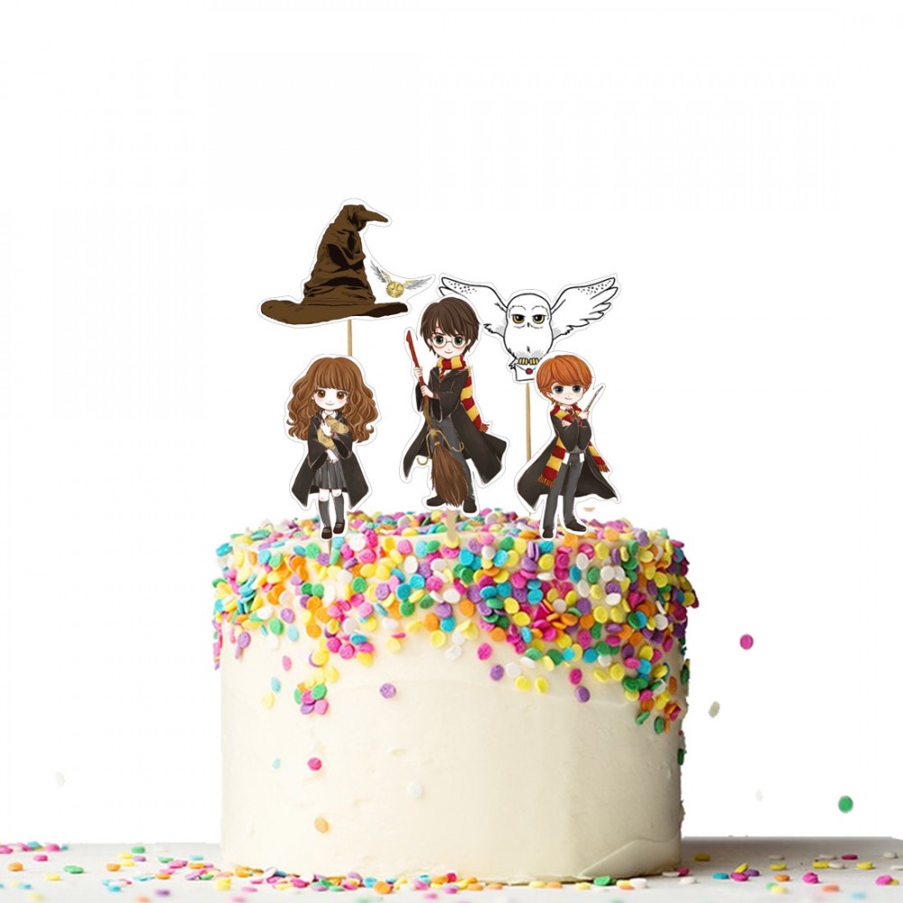 Cake Topper Picks Harry Potter - 5pz