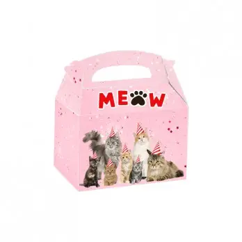 Box Contenitore Caramelle e Pop Corn Gatti - Meow