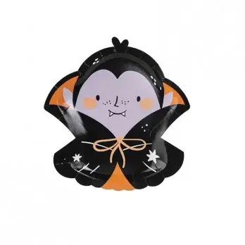6 Piatti di carta Dracula 23x25 cm mix TPP83