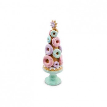 Albero di natale in resina donuts ciambelle 32 cm PT064