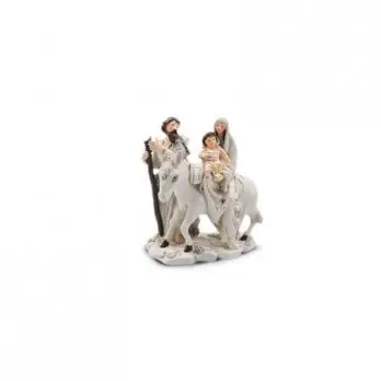 Natività in resina bianca 20 cm LP55465W