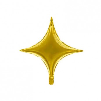 Palloncino foil oro a 4 punte 45 cm FB217M-019