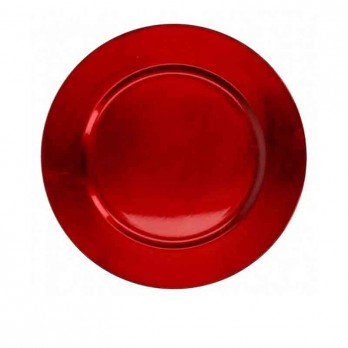 Piatto liscio rosso 33 cm 188800