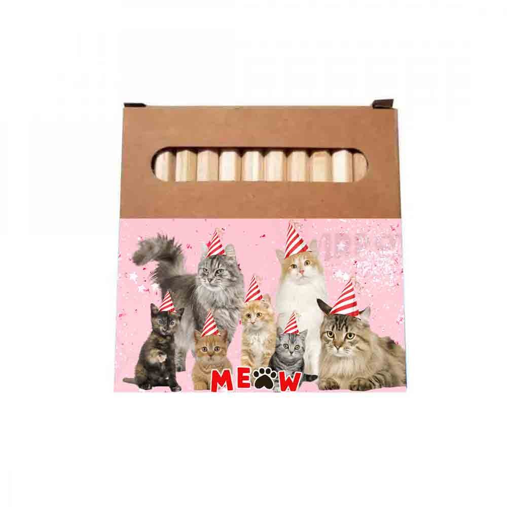 Pastelli colorati Gatti Meow – 10 PZ