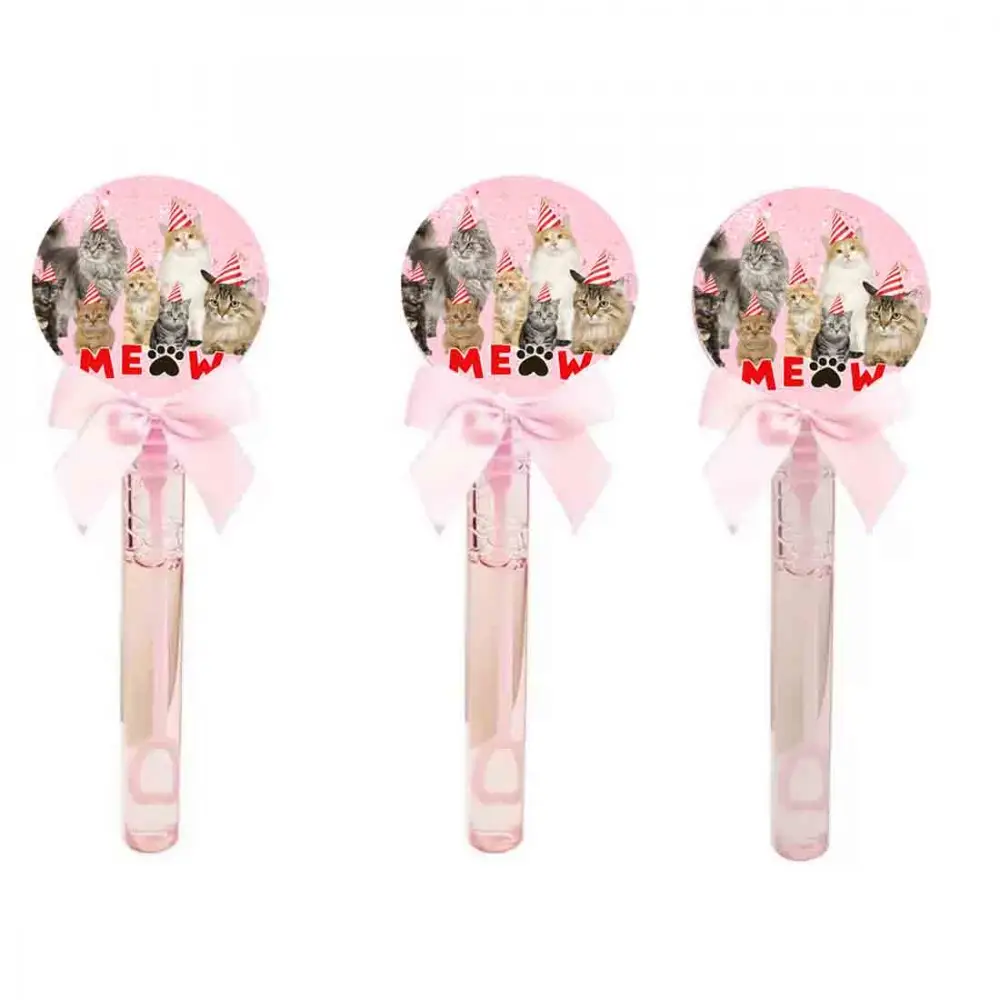Bolle di sapone cuore Gatti Meow - 24 Pz