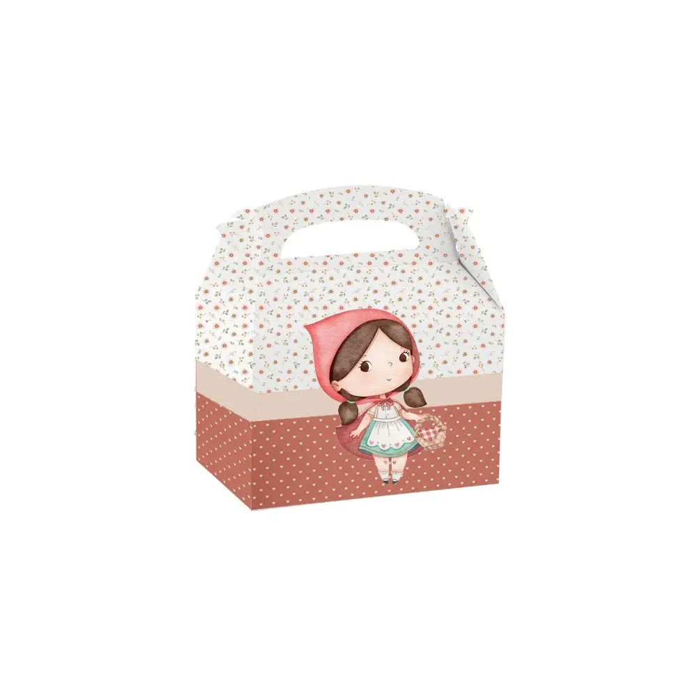 Box Contenitore Caramelle e Pop Corn Cappuccetto rosso new
