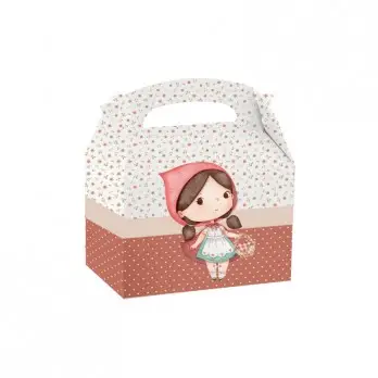 Box Contenitore Caramelle e Pop Corn Cappuccetto rosso new