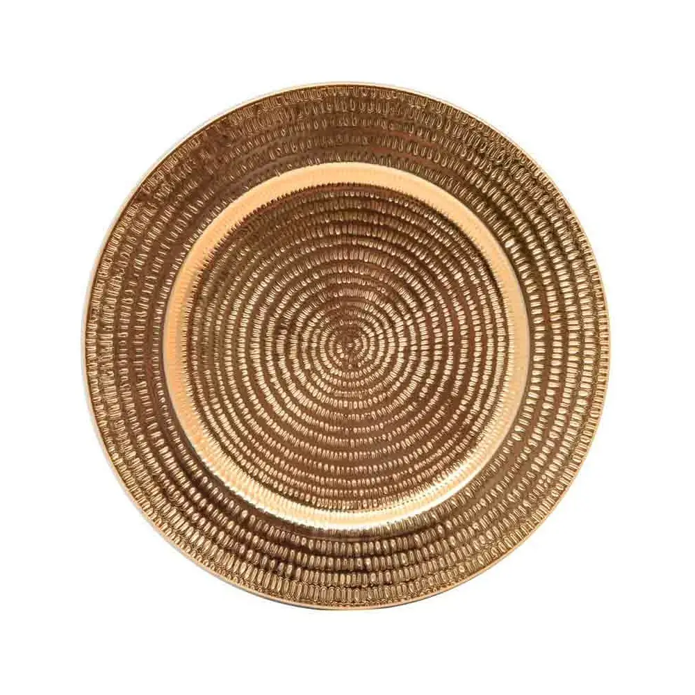 Sottopiatto plastica valencia 33 cm oro 202980