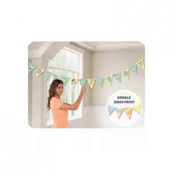 Kit 40 persone Bluey con ghirlanda e bandierine