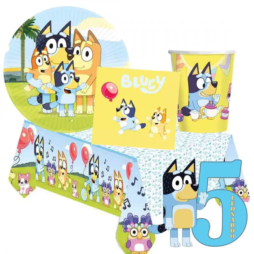 Kit 8 persone Bluey con Sagoma personalizzabile