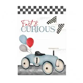 Cartellone di benvenuto Race car - automobili