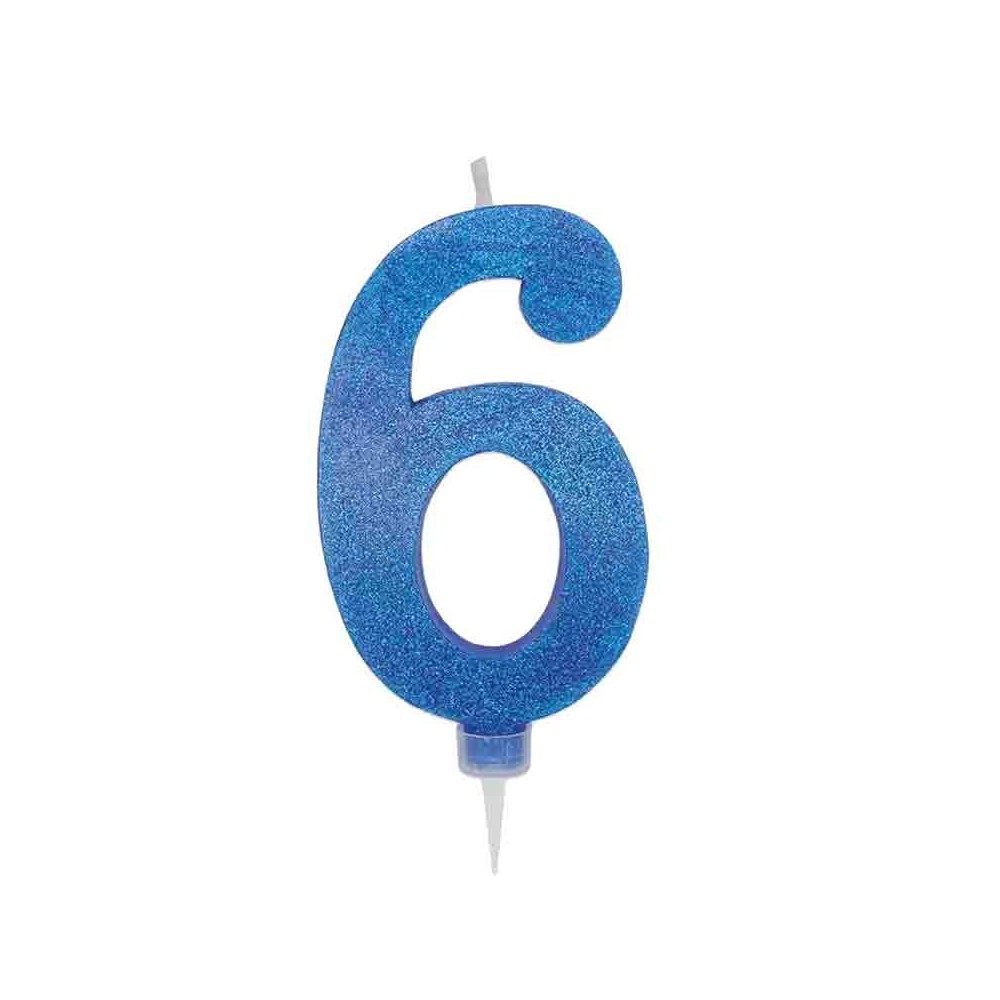 Set per Decorazione Torta Bluey con 5 Topper Picks e Candelina Numerale