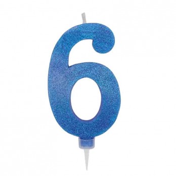 Set per Decorazione Torta Bluey con 5 Topper Picks e Candelina Numerale