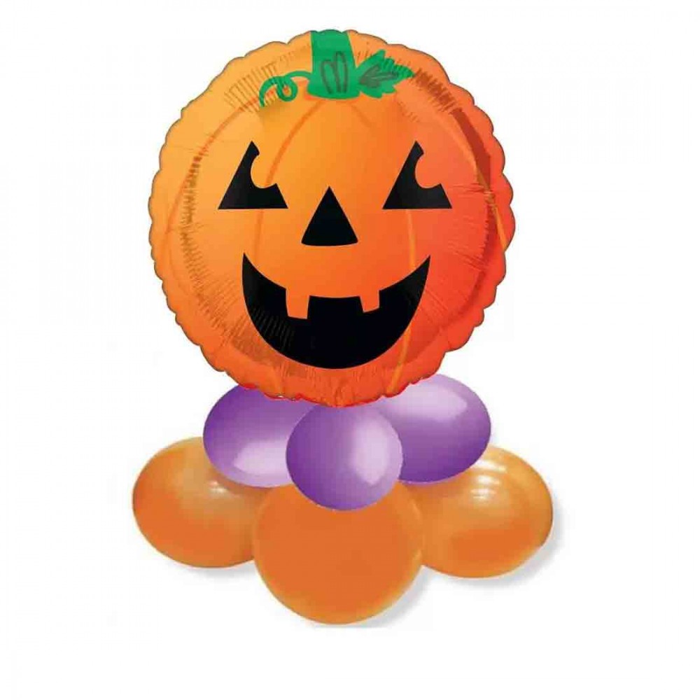 Centrotavola Halloween – Composizione fai da te con foil zucca
