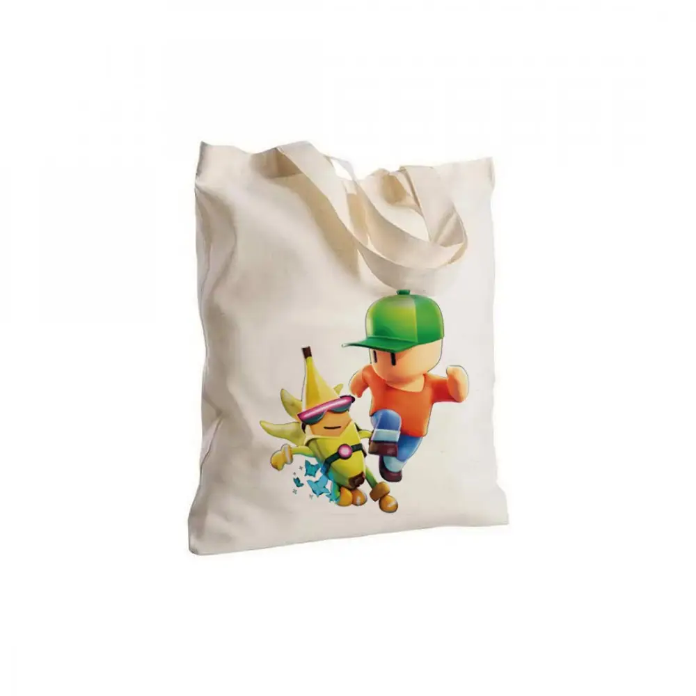 Borsa Shopper Stumble Guys in Tessuto Personalizzabile 2 pz