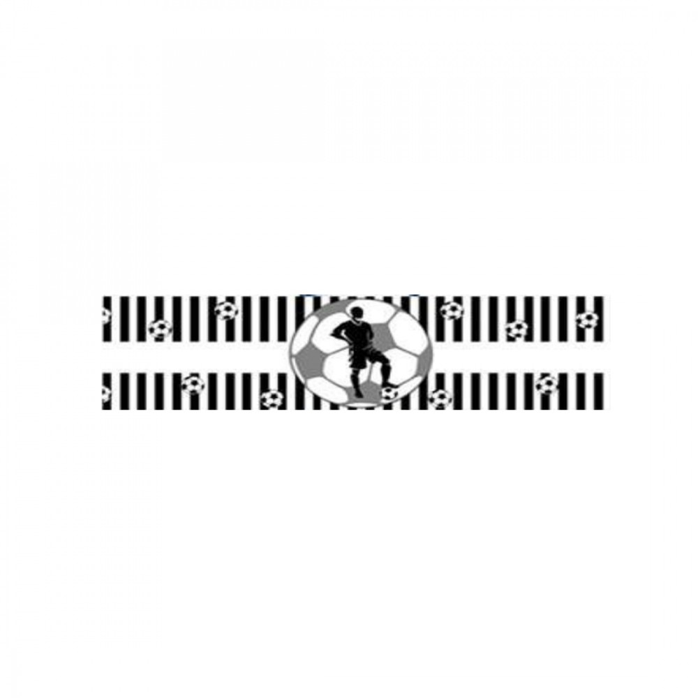 Fascetta adesiva Juvenus calcio bianco nero 12 cm