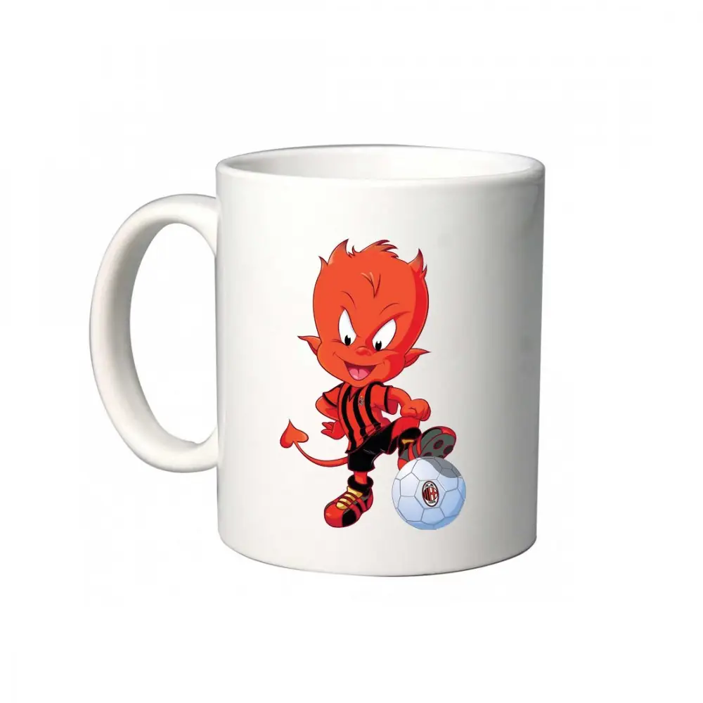 Tazza Diablotto Rosso Nero Milan - Personalizzabile