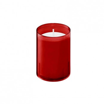 candela lunga durata 24h rossa h 6,4 cm Ø5,2cm bo-066695