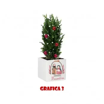 Vasetto Natalizio Personalizzabile " Buon Natale Maestra "