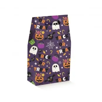 Scatolina Sacchetto Halloween Viola