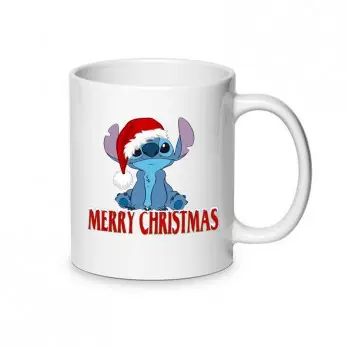 Tazza Natalizia Stitch Personalizzabile