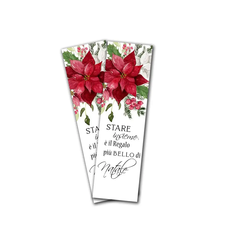 Segnaposto Natalizio Stella di Natale - 1 PZ