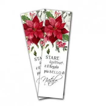 Segnaposto Natalizio Stella di Natale - 1 PZ