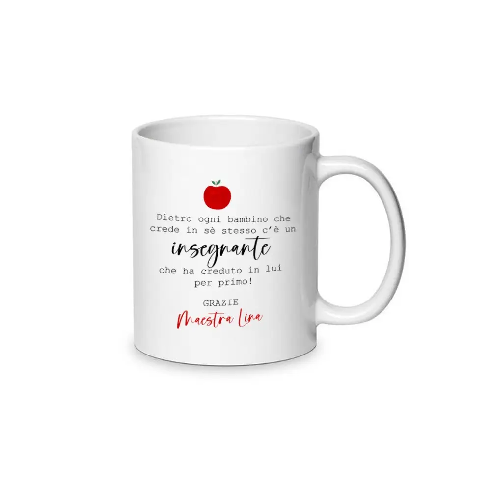 Tazza Personalizzabile Idea Regalo per Maestra - Insegnante