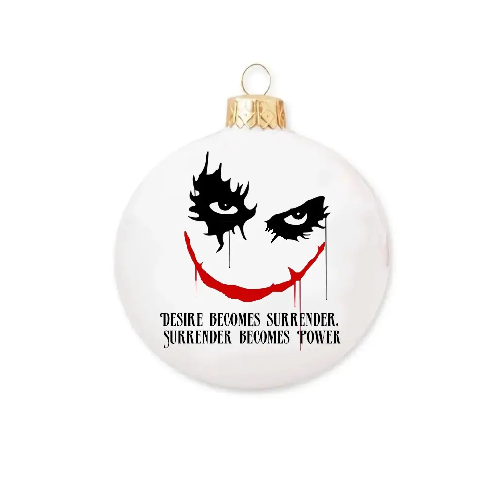 Pallina Natalizia in vetro Joker