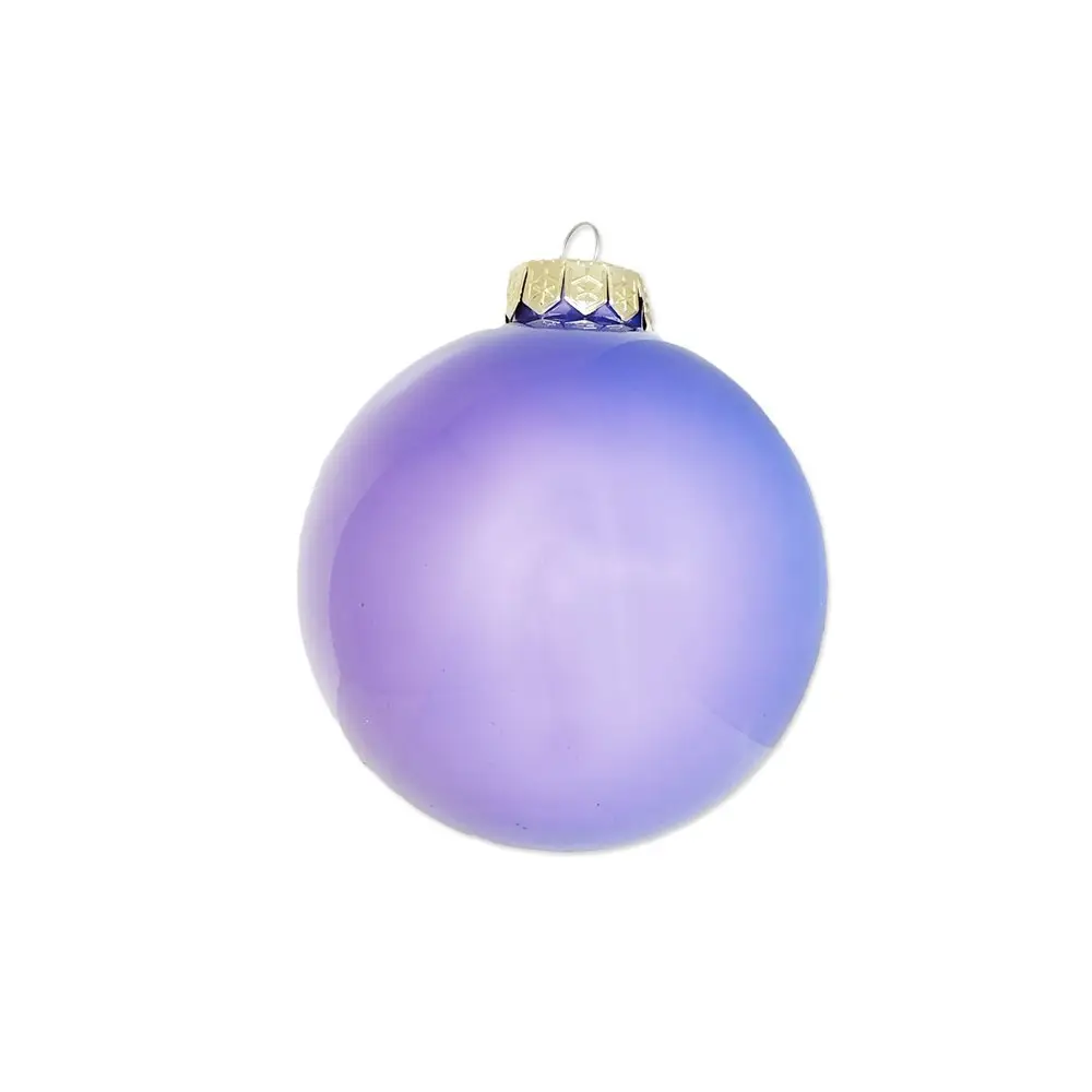 Palline di natale sfera in vetro 10 cm Perla  N16048B/PER 12 pz