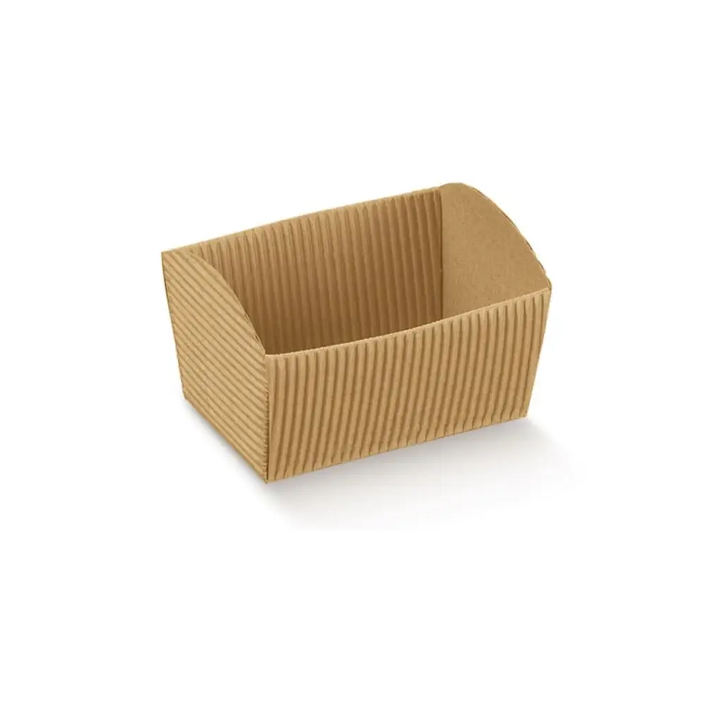 Cesto Vassoio Cartone Ondulato avana 7744  43 x 30 x 11 cm.