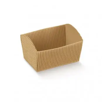 Cesto Vassoio Cartone Ondulato avana 7744  43 x 30 x 11 cm.
