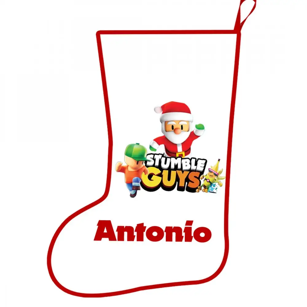 Calza della Befana Stumble Guys Personalizzabile