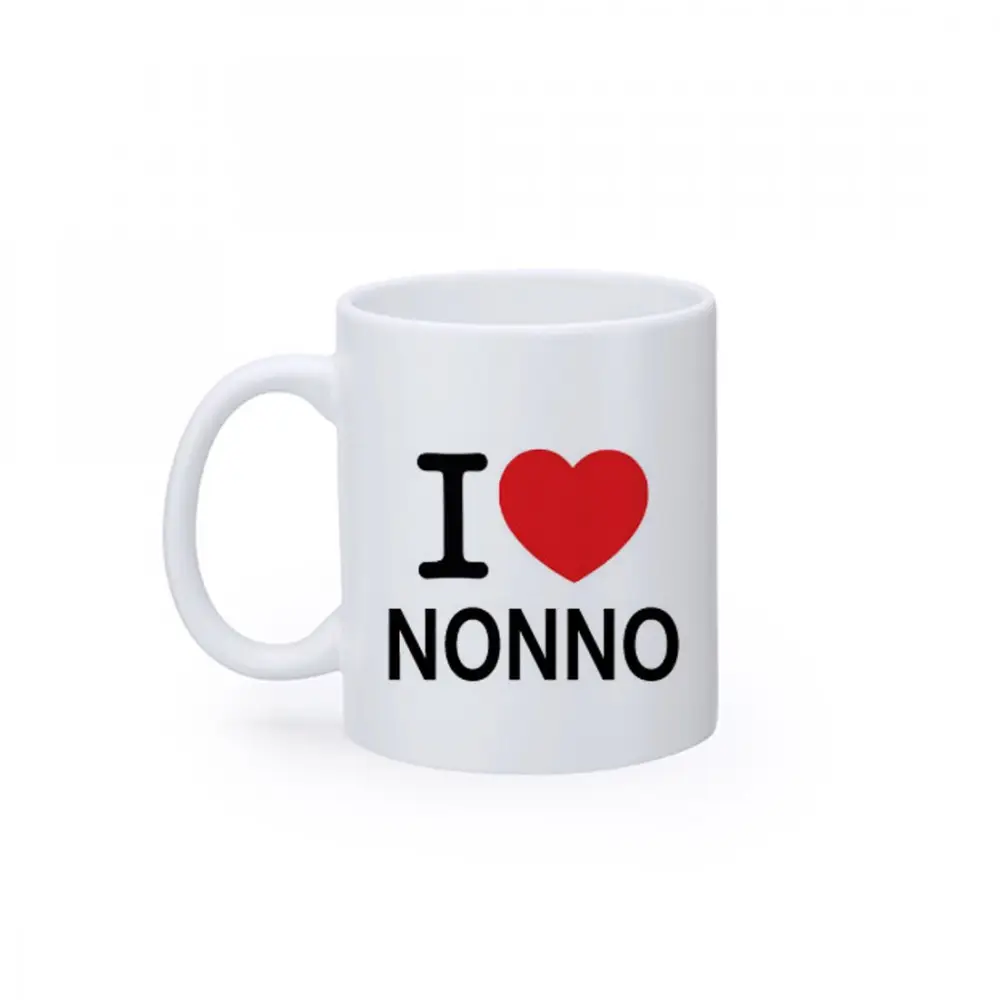 TAZZA I LOVE NONNO CUORE ROSSO