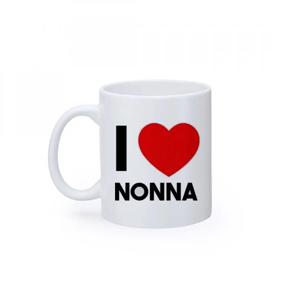 TAZZA I LOVE NONNA CUORE ROSSO