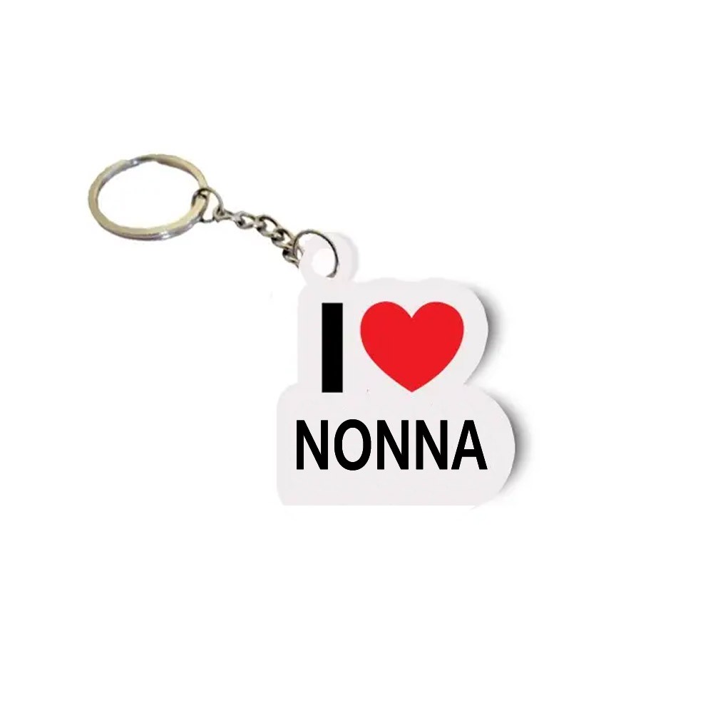 Portachiavi in plexiglass I Love Nonna - 1 pz
