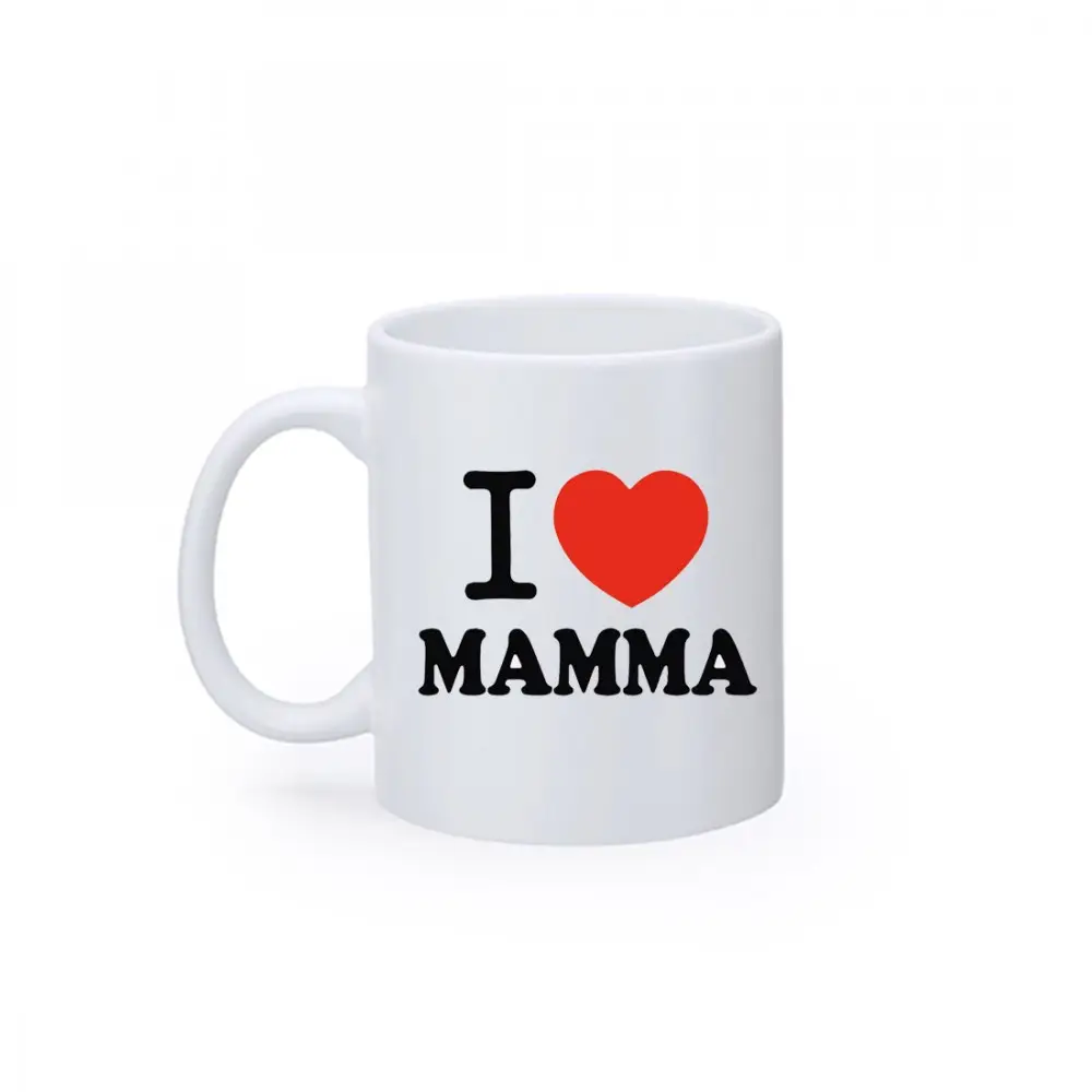 TAZZA I LOVE MAMMA CUORE ROSSO