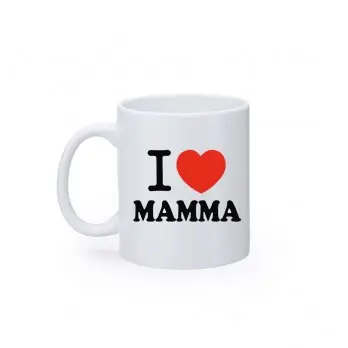 TAZZA I LOVE MAMMA CUORE ROSSO