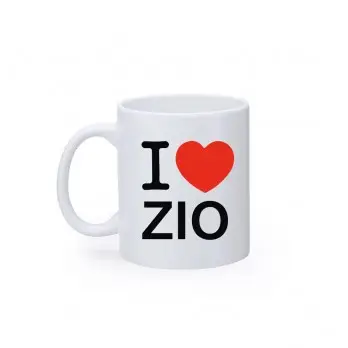 TAZZA I LOVE ZIO CUORE ROSSO