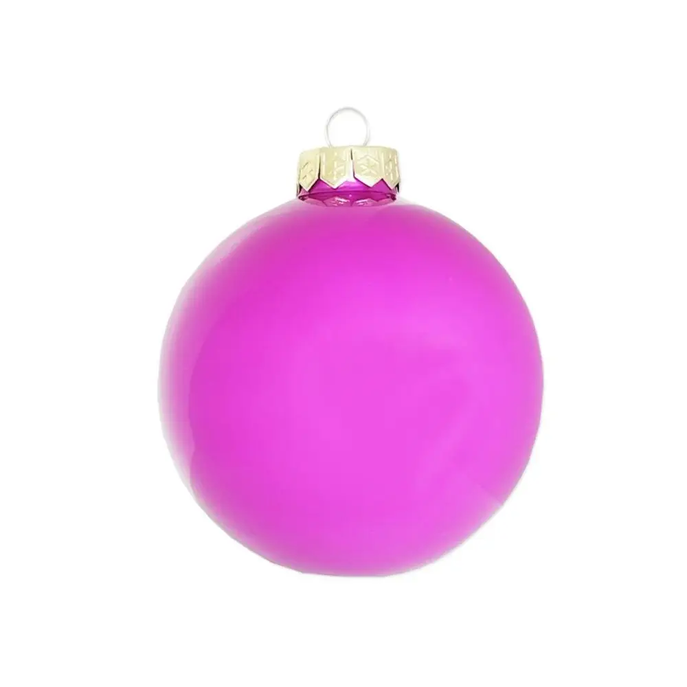 Palline natalizie sfere in vetro 6 cm Orchidea N16046B/ORC 36 pz.
