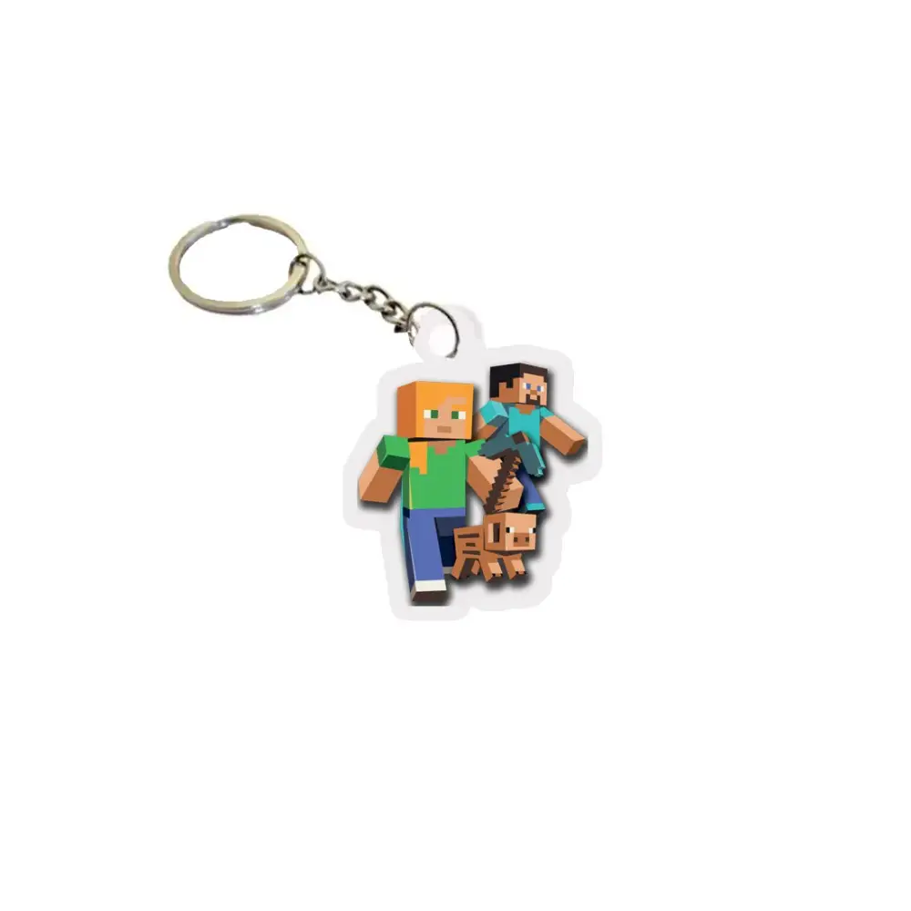 Portachiavi in plexiglass Minecraft - 1 pz