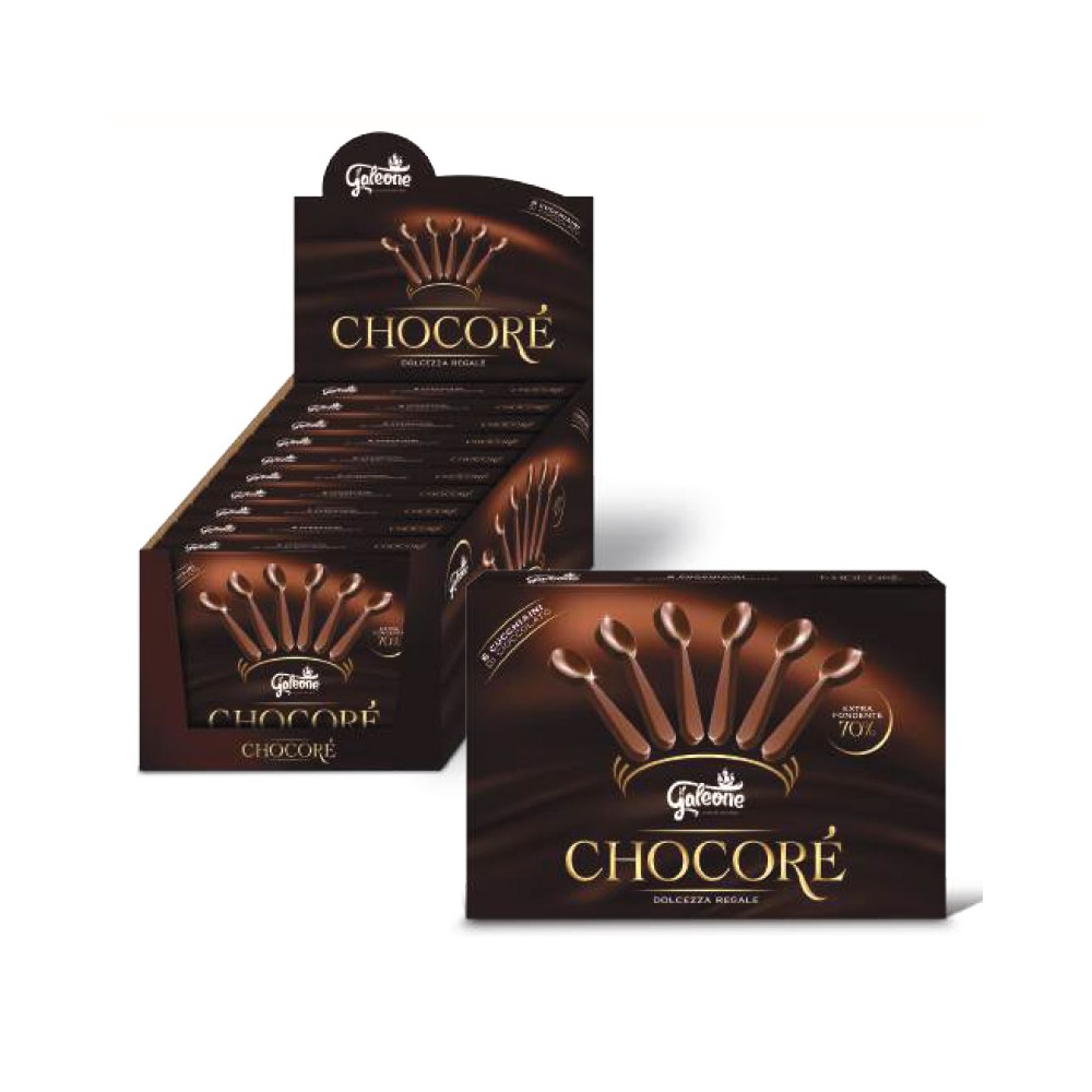 Cucchiaini Di Cioccolato Fondente 70% - Chocorè PZ 6