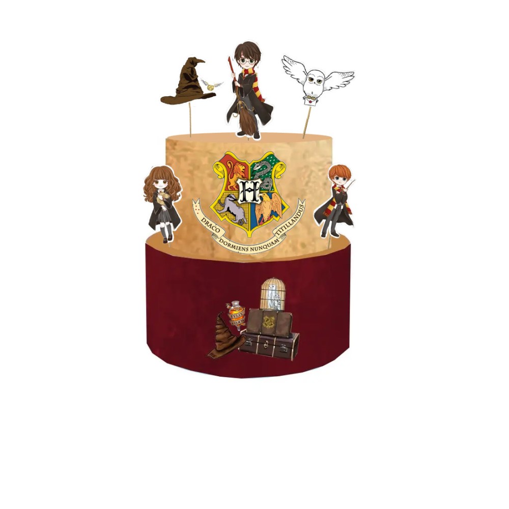 Torta Scenografica Harry Potter con picks personalizzabile