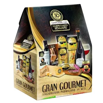 SCATOLA REGALO GRAN GOURMET CON PARMIGIANO REGGIANO 30 MESI